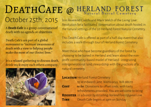 Death Cafe at Herland Forest October 25th, 2015
